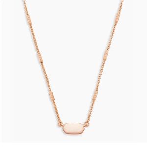 Kendra Scott Fern Pendant Necklace in Rose Gold